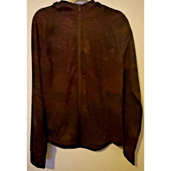 GapFit Recycled Brushed Power Jacket NWT - XL TALL Camo Brown #706805 - Picture 2 of 6